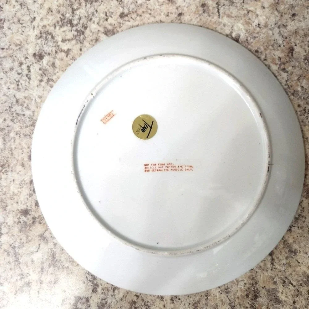 REDUCED - Toyo Hand Painted Porcelain Plate -‎ chip